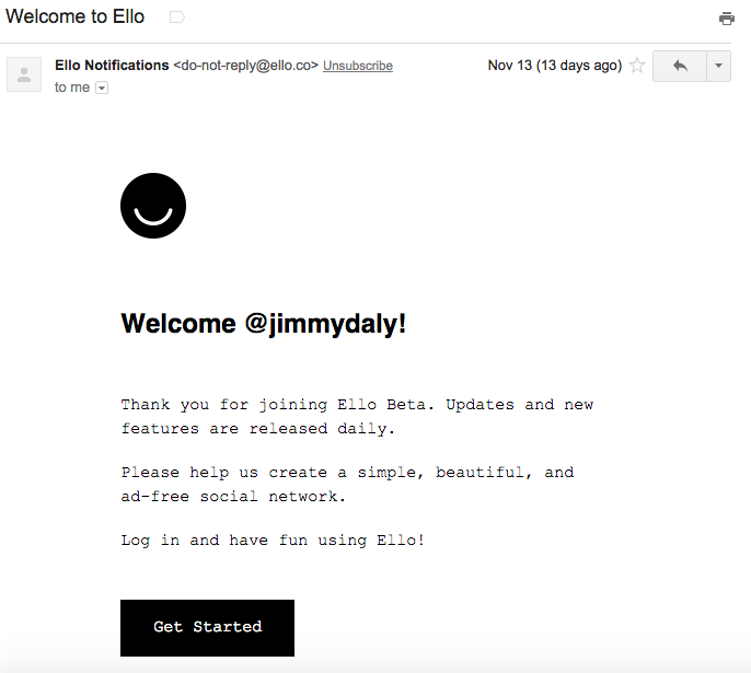 ello-welcome-email