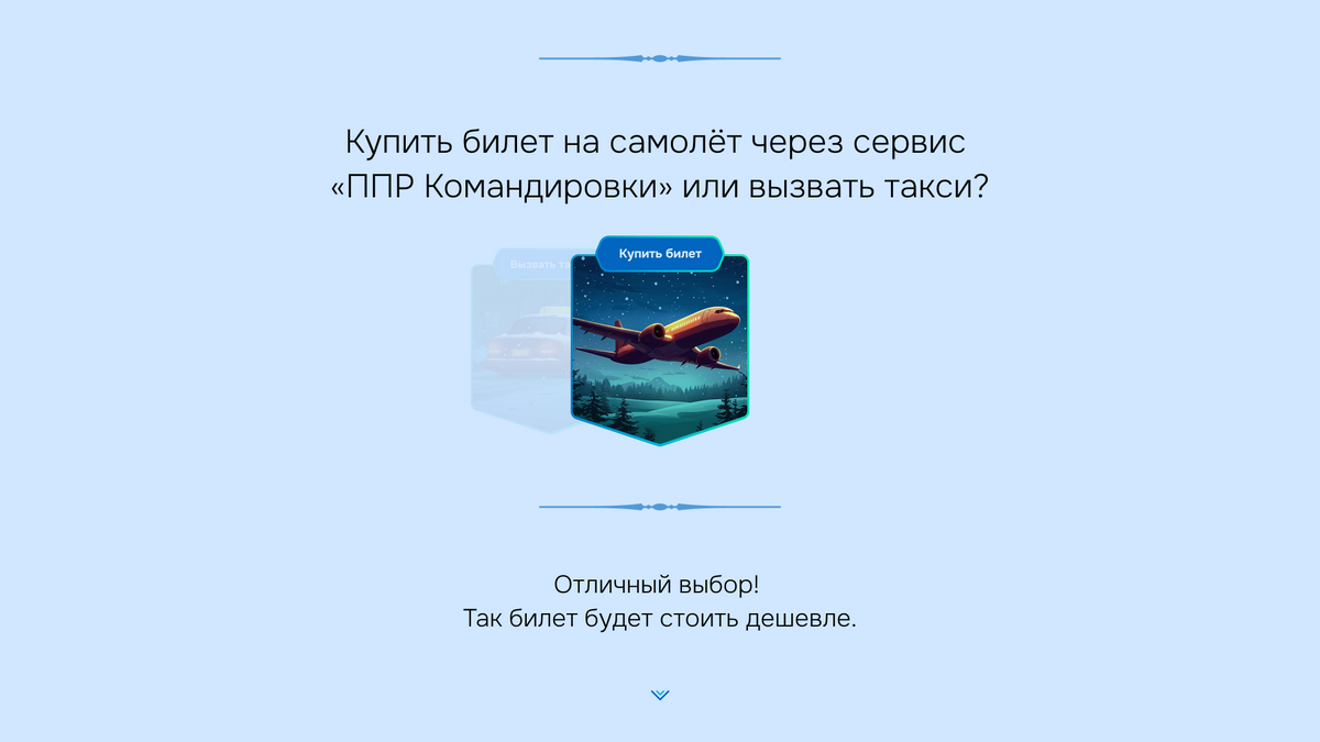 механика текстового квеста в спецпроекте для B2B-компании