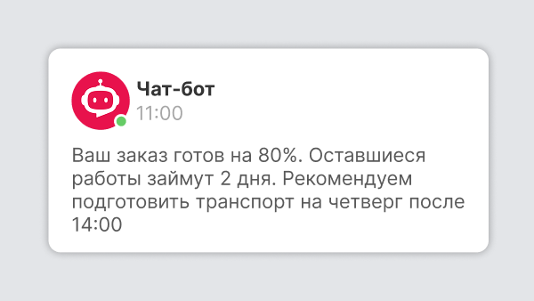 пример чат-бота для предприятия