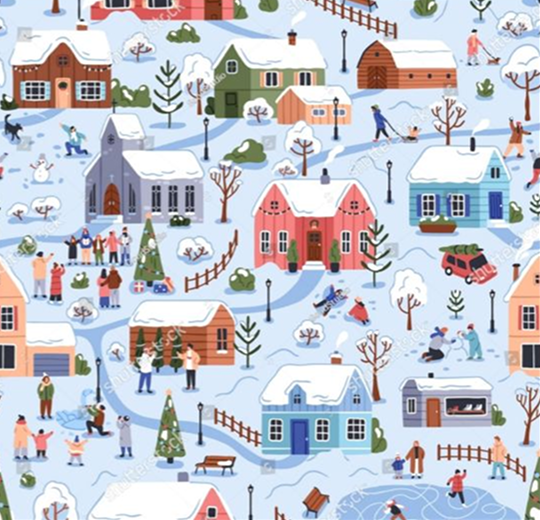 пример дизайна новогоднего адвент-календаря