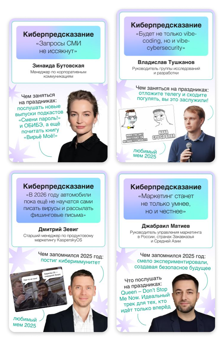 индивидуальный дизайн карточек сотрудников адвент-календаря