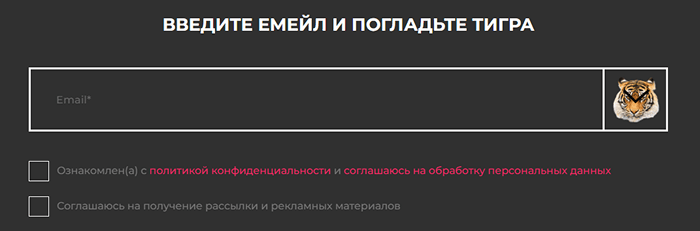 пример правильной формы сбора персональных данных